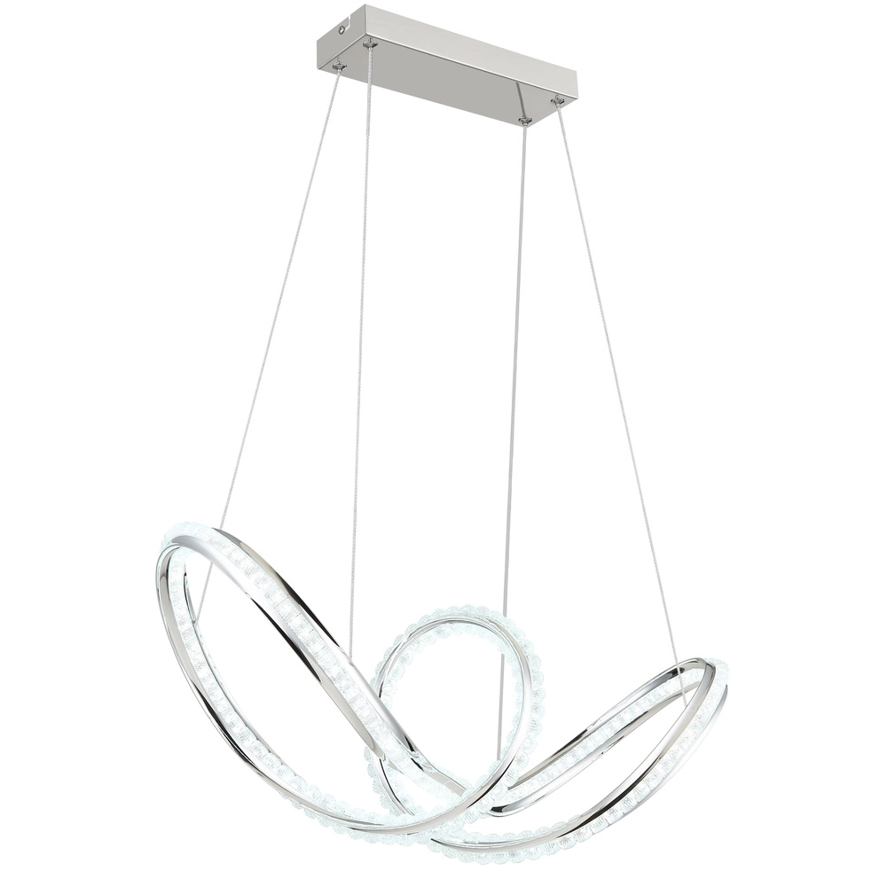 Lampe pendante moderne Evangeline Chrome Globo 9007371583201