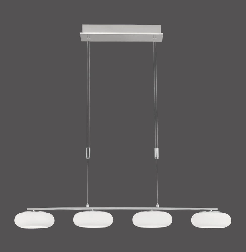 Lampe suspendue 4 lumières Q-Etienne en métal droit Paul Neuhaus 4012248350461