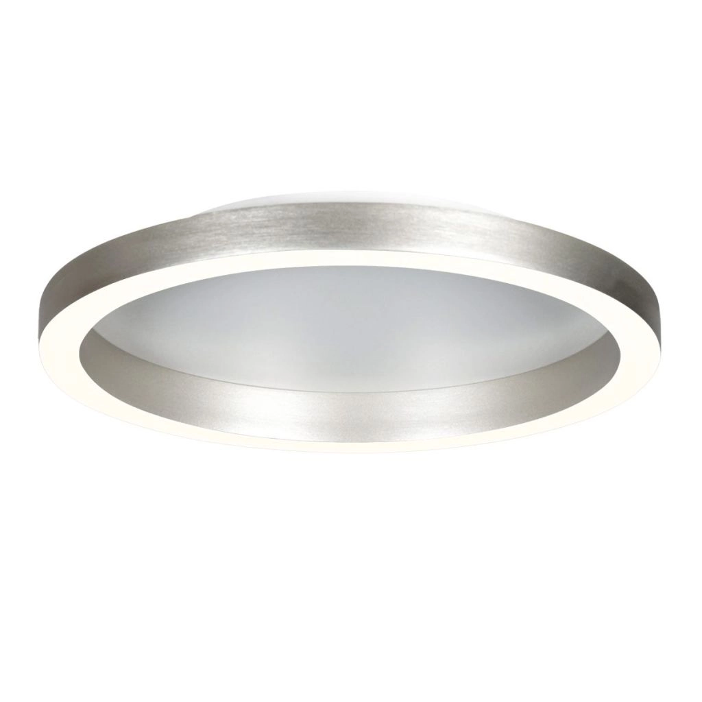 Lampe de plafond à design Ringlux Métal brossé Ø 40 cm