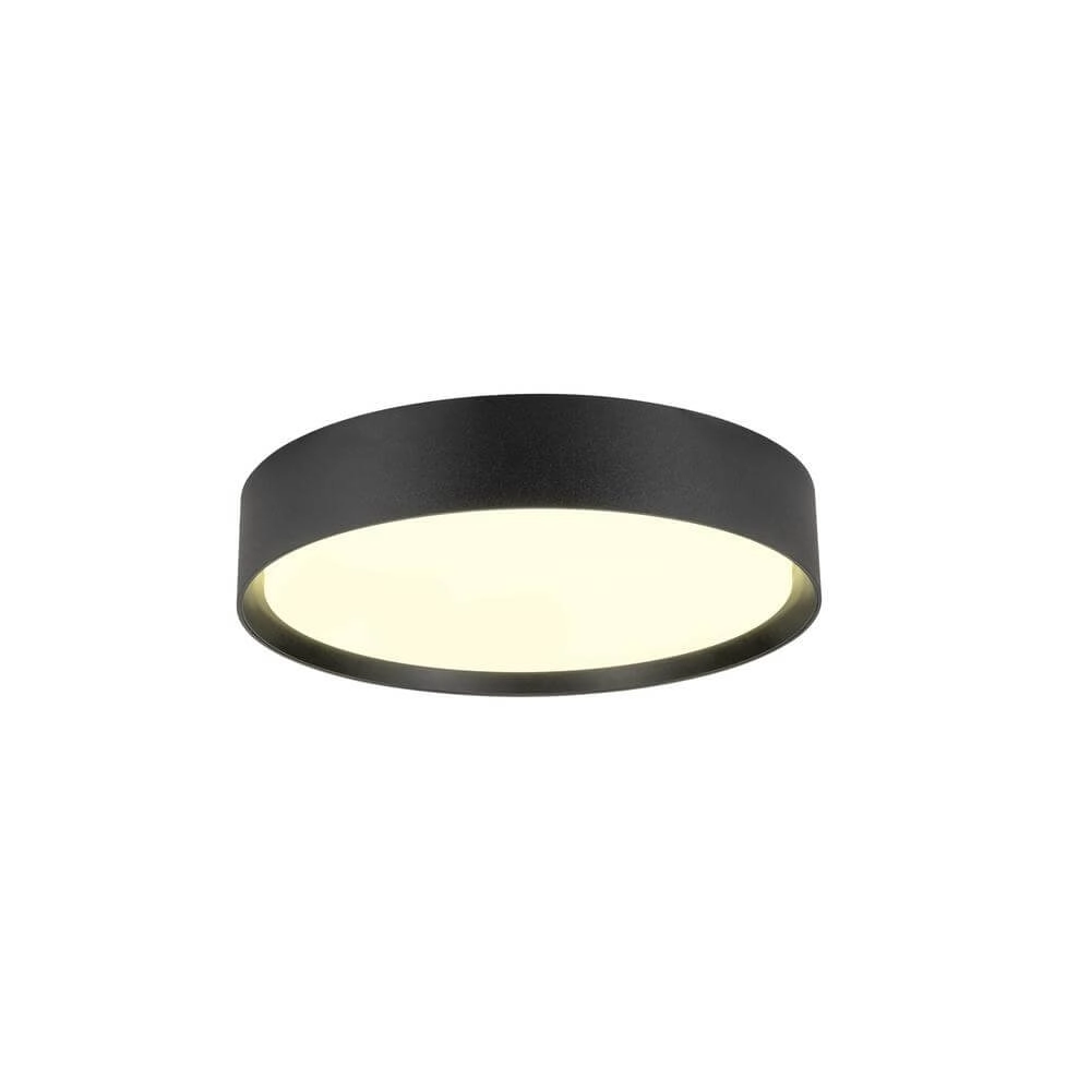 Plafonnier Decona 30 noir Ø 30cm SLV 4024163298216