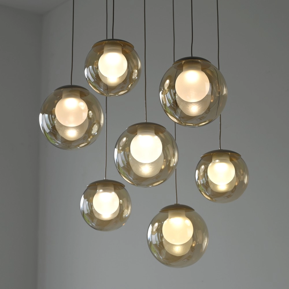 Lampe suspendue à 7 lampes Pure Popup Bronce Paul Neuhaus 4012248396681