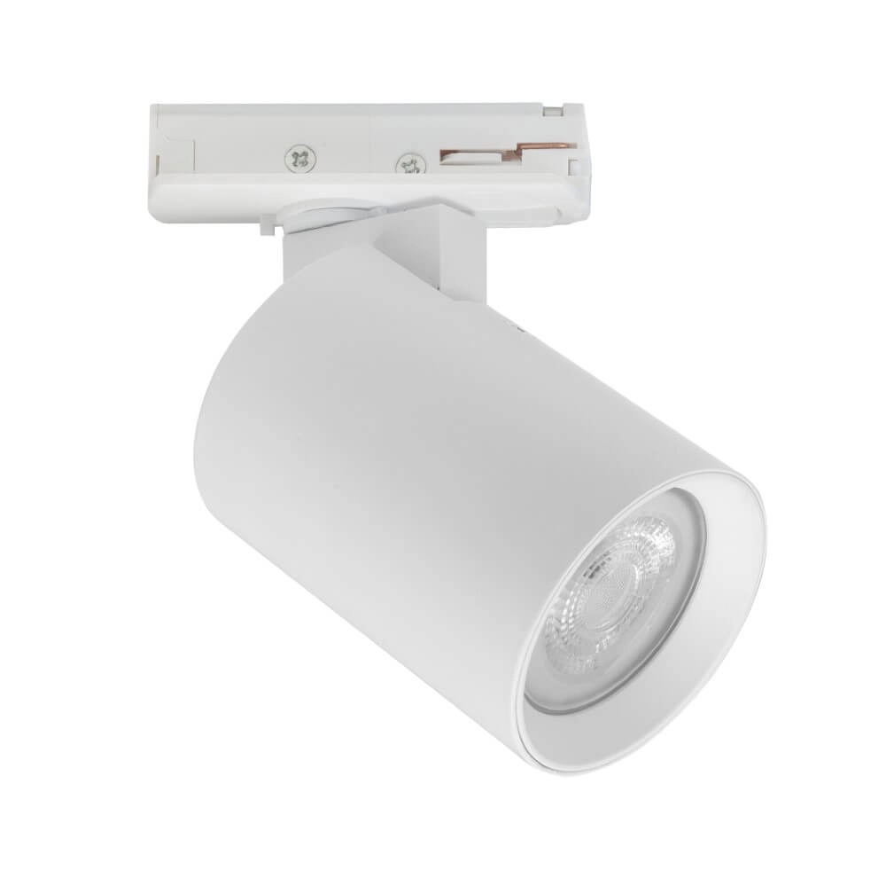 Spot de rail compact 1 phase Oliver blanc - GU10 Spot de rail compact 1 phase Oliver blanc - GU10