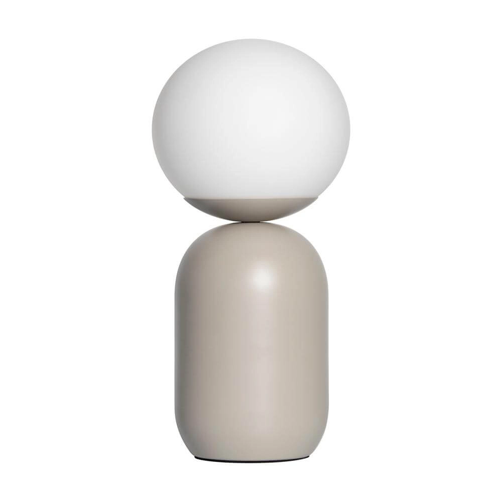 Lampe de table Notti Gris avec blanc Nordlux 5704924001819