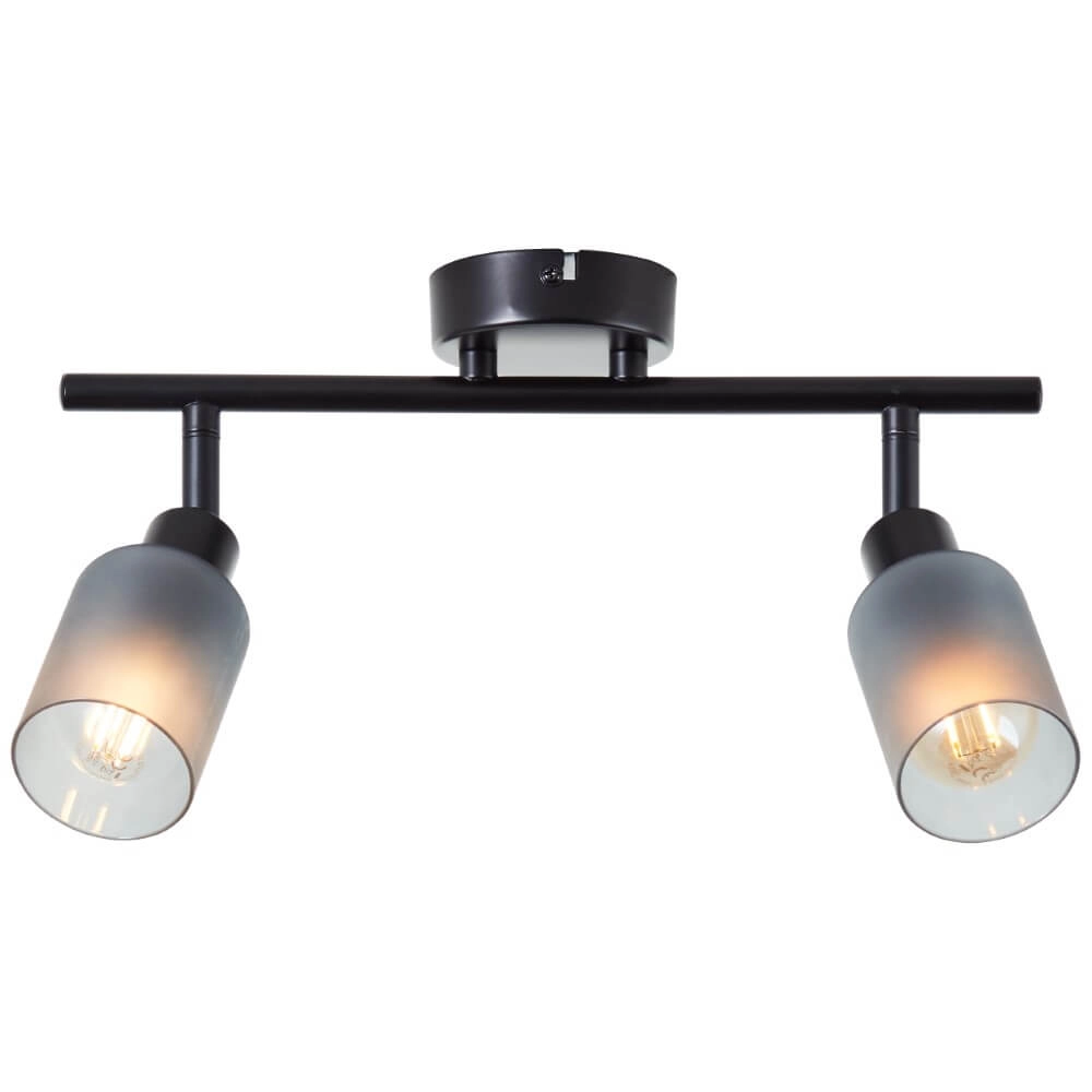 Plafonnier noir Loralie 2 lumières