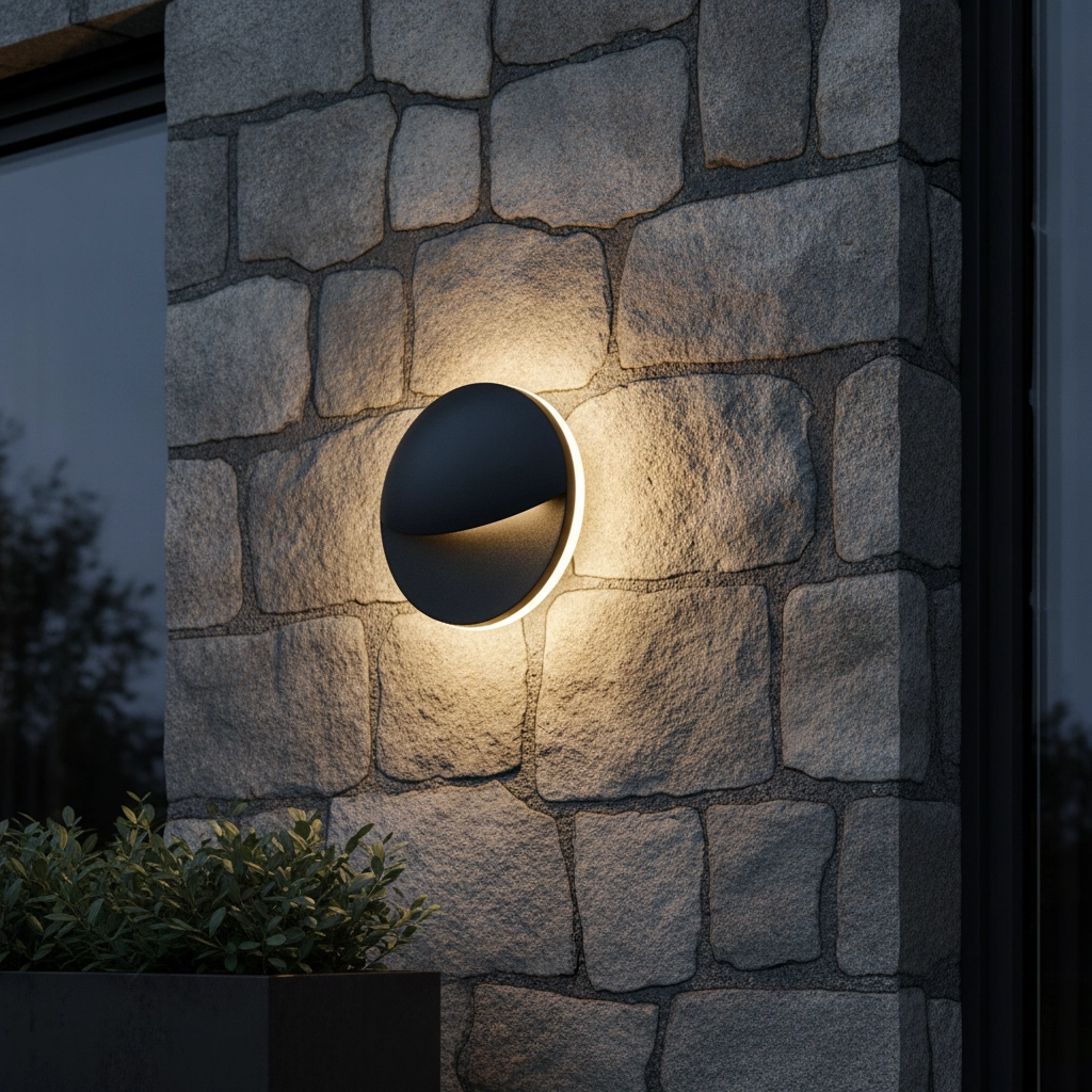 Applique murale élégante Pan anthracite