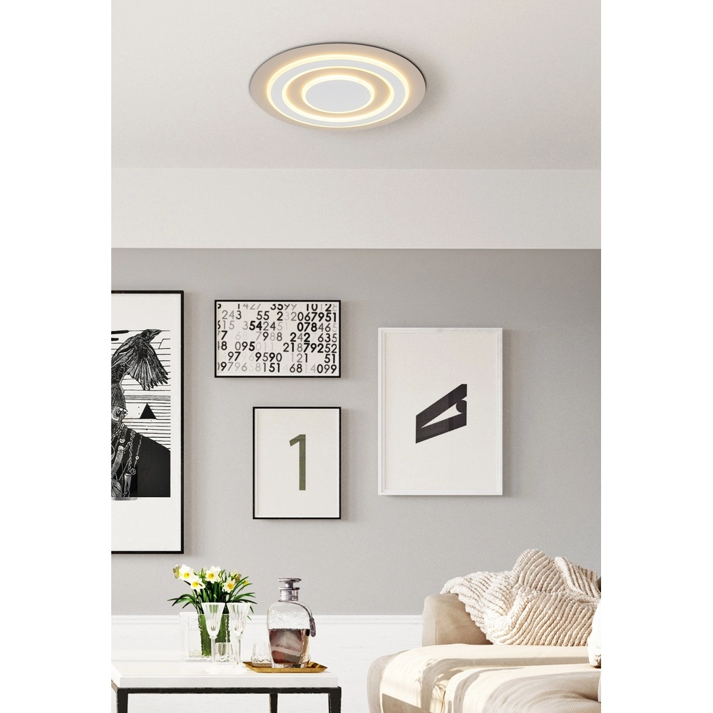 Plafonnier design Jayden brun sable Ø 48cm Globo 9007371586004