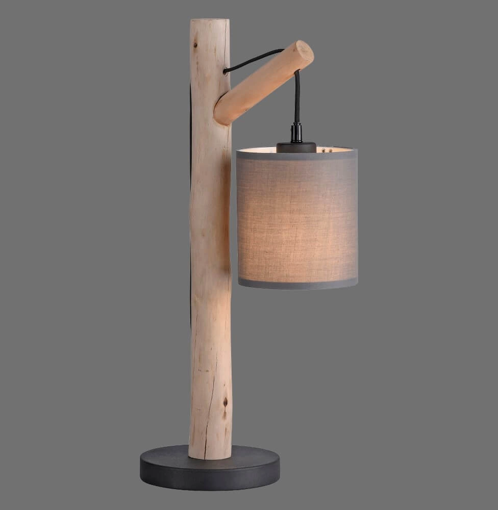 Lampe de table rurale Green Tribu taupe Just Light 4043689995188