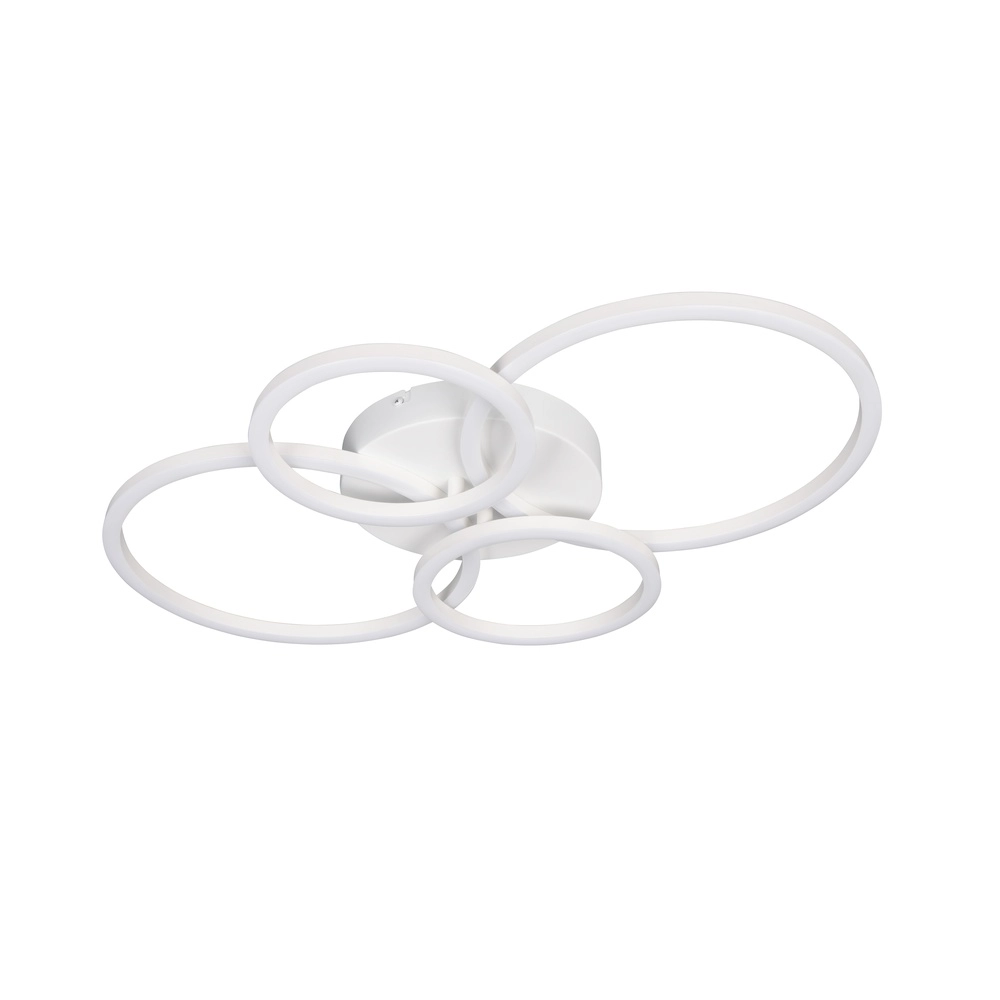 Lampe de plafond moderne Quilo Blanc rond Trio 4017807704259