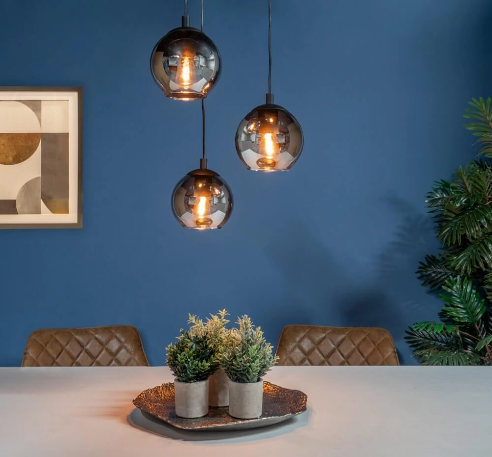 Lampe suspendue loft en verre Ariscani Ø 42,5 cm Eglo 9002759986537