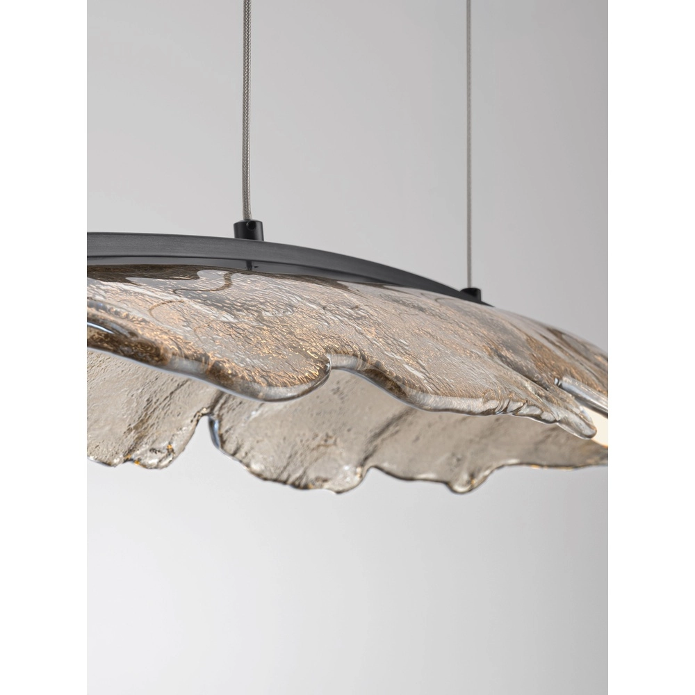 Lampe pendante de conception Amado Antthracite avec moka 104 cm Lyora 5212063500273