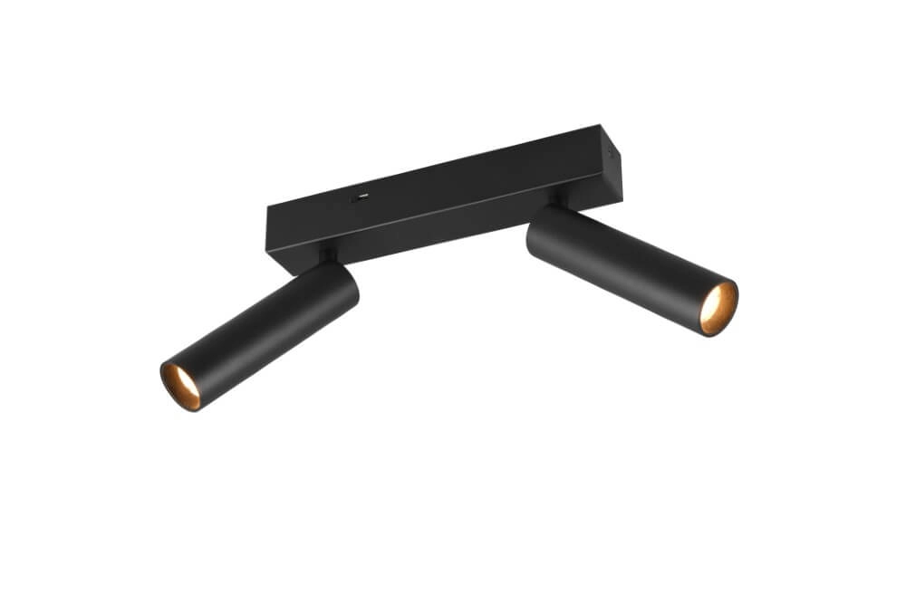 Spot de plafond fin Ambala 2x LED - noir Trio 4017807612639