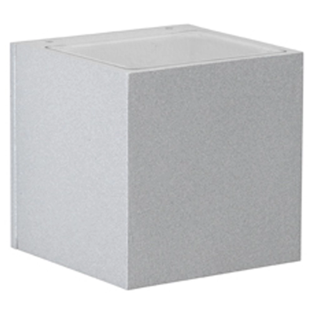 Applique LED carrée Rhain 10,5 cm - gris