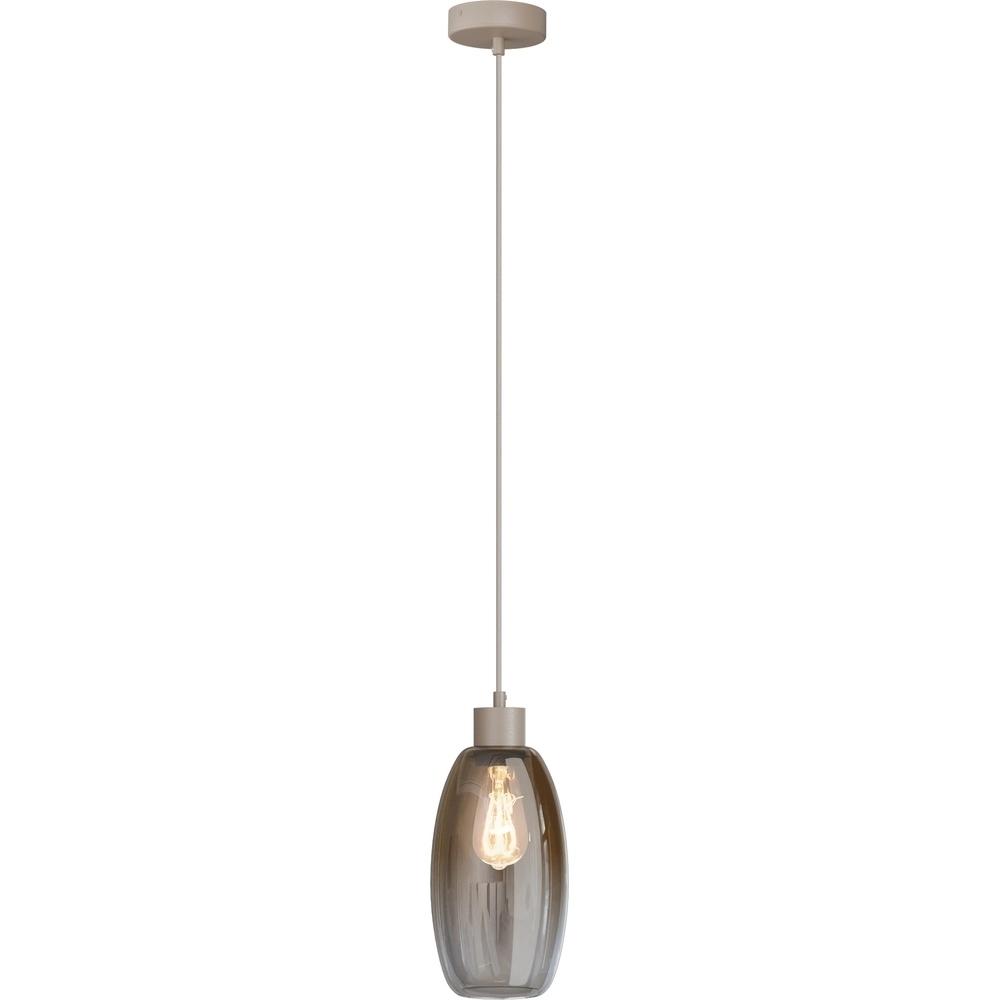 Lampe suspendue en verre Olive Ø 15 cm - sable