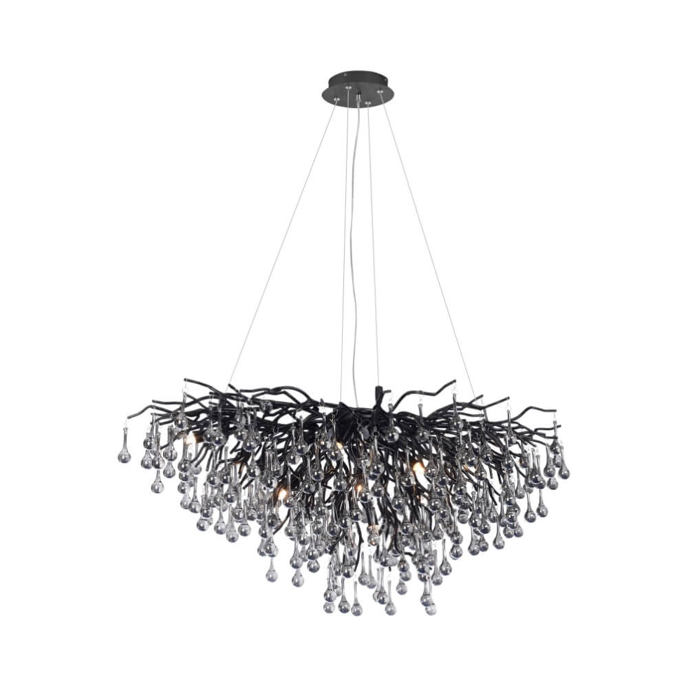 Lustre unique Icicle noir Paul Neuhaus 4012248377567