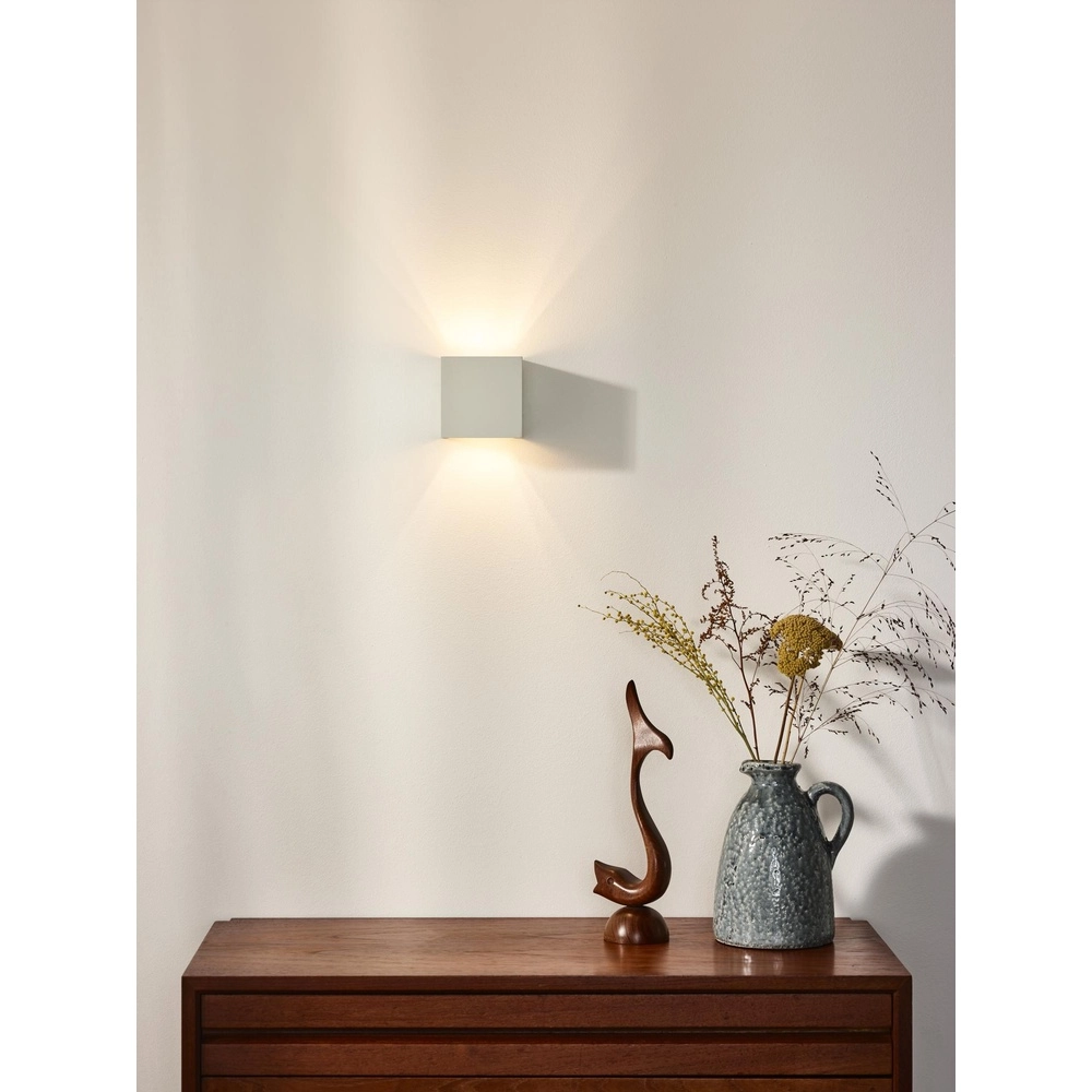 Projecteur mural carré Xio 2700K blanc Lucide 5411212091895