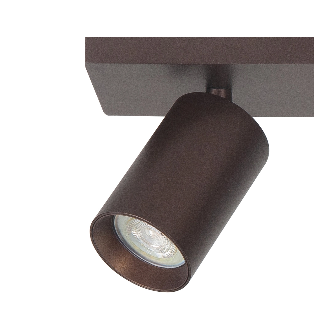 Spot monté en surface Mila 2-chocolat droit léger Highlight 8718379050442