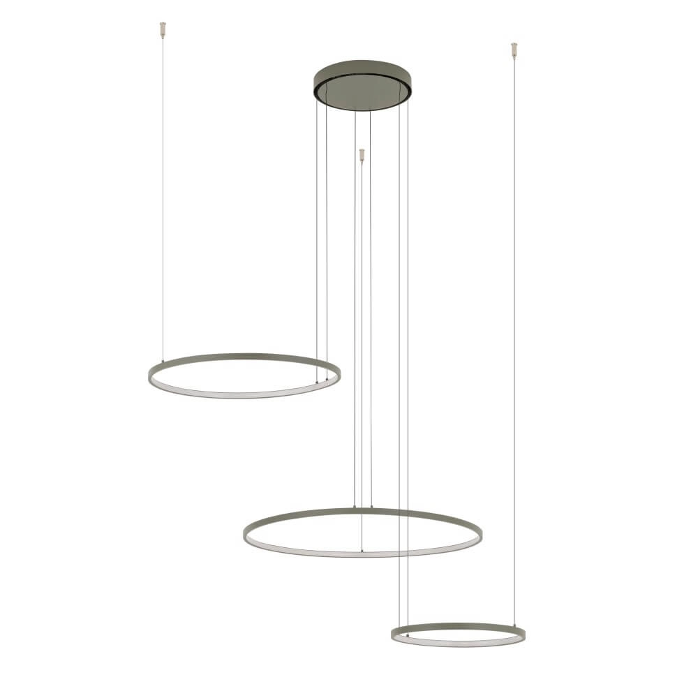Suspension design Circolo LED vert olive