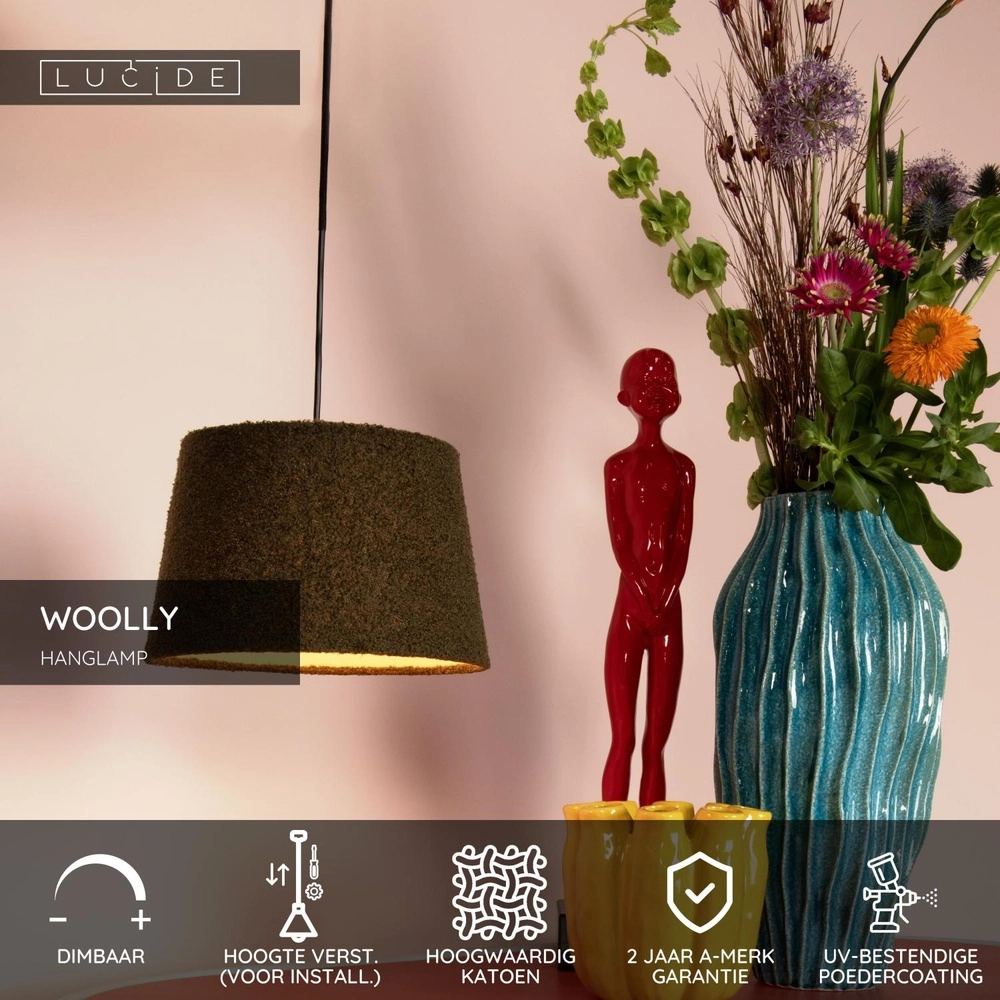 Lampe suspendue Woolly Vert Lucide 5411212105820