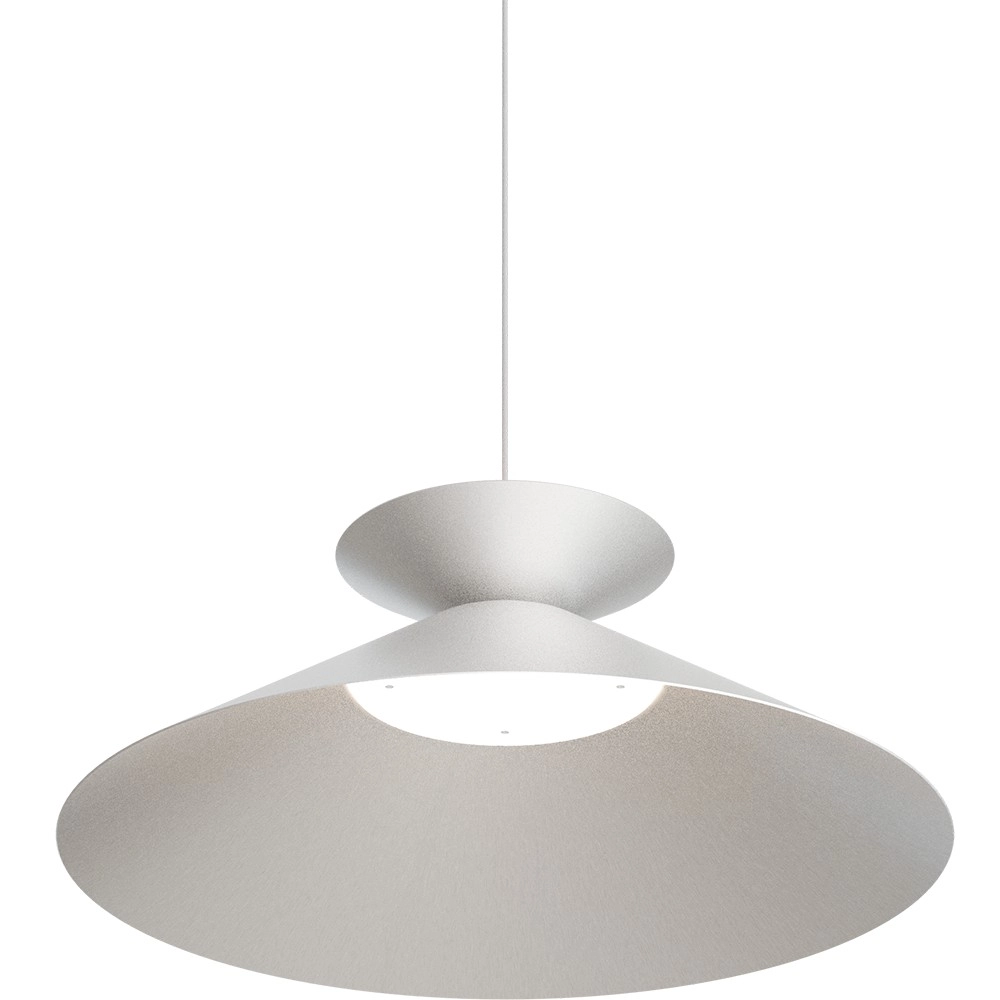 Lampe suspendue Ceppo noir avec nickel Ø 45cm avec uplight Masterlight 8718121389653