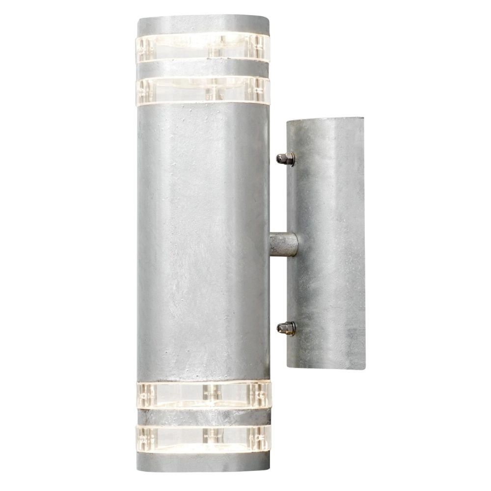 Spot murale Modena Up - Down 2 lumières 28cm gris zinc