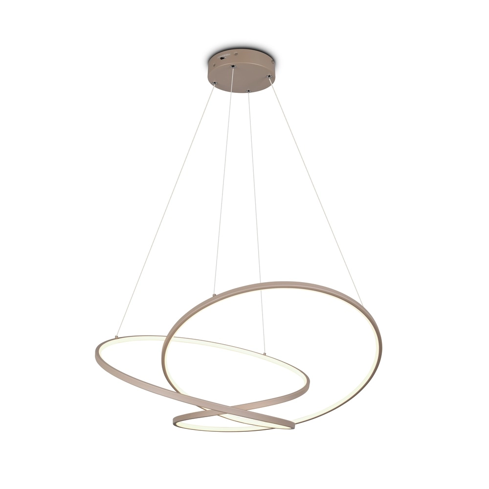 Lampe pendante moderne Darvin M - taupe