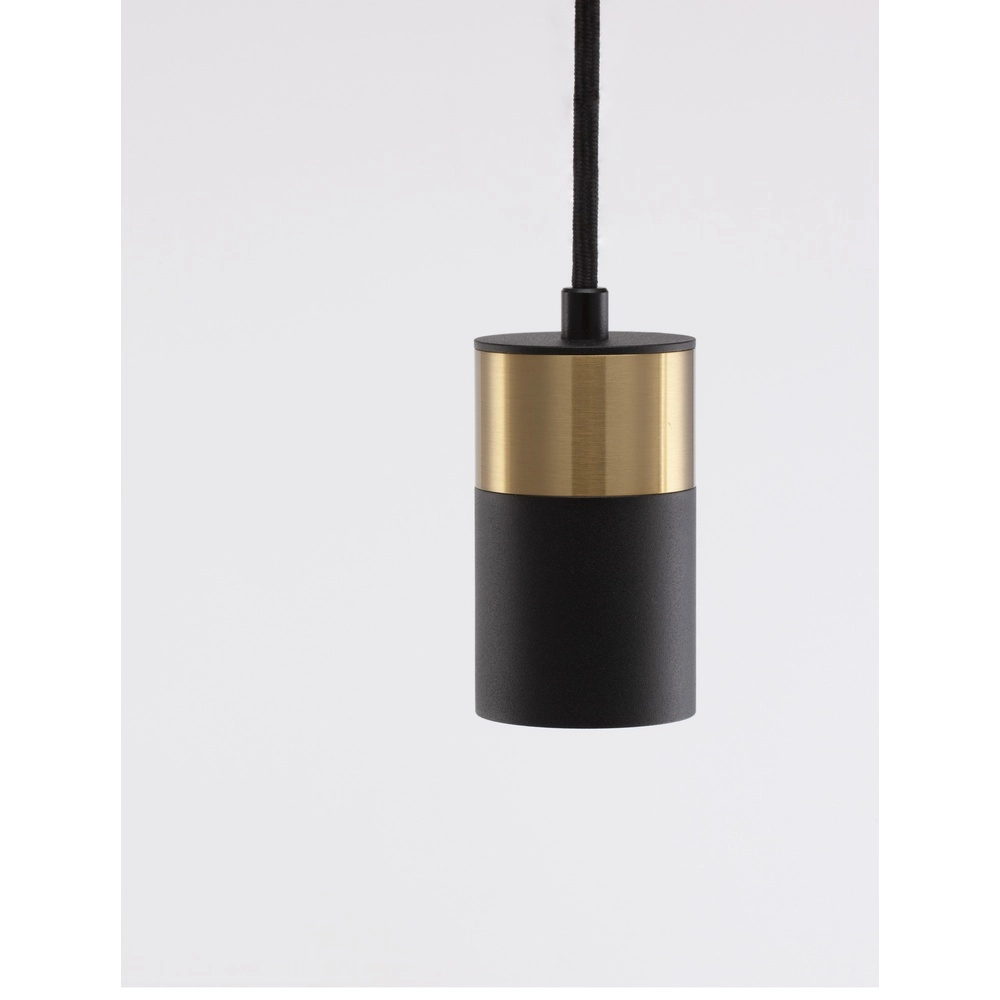 Suspension Pongo S simple 9,5 cm doré avec noir Lyora 5212017430335