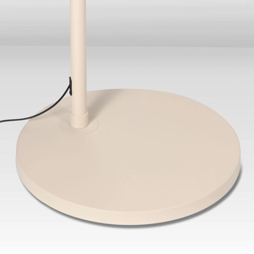 Lampe à arc brun sable Silva Alba avec une teinte blanche Ø60cm Steinhauer 8712746185720