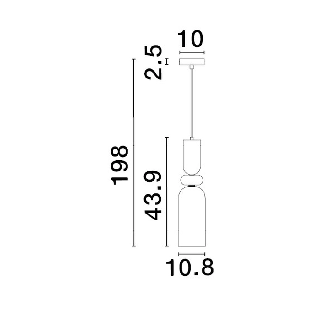 Suspension colorée Murano blanc Lyora 5212017434210