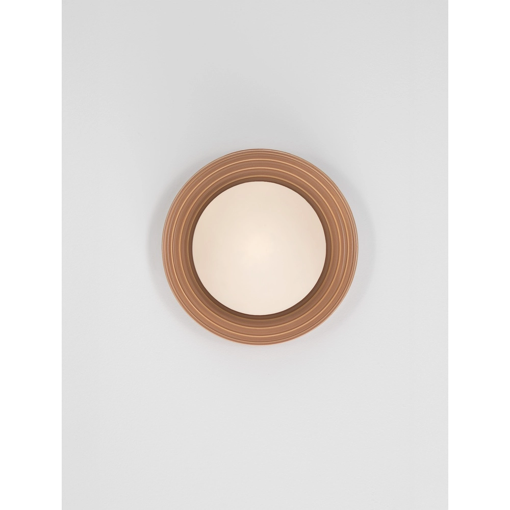 Applique murale Orbique caramel Ø 22cm Lyora 5212017483898