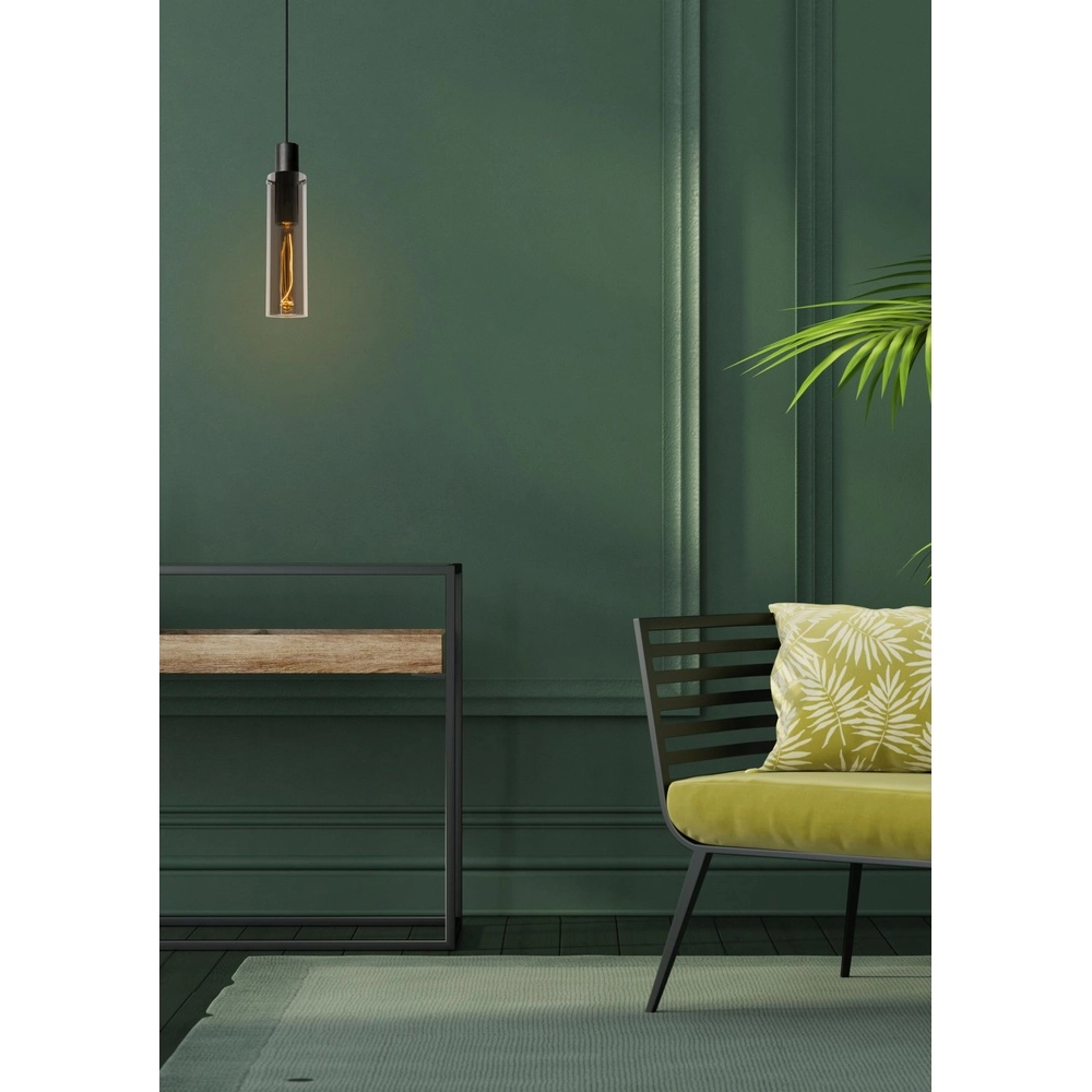 Lampe suspendue élégante Orlando Ø verre fumé de 10 cm Lucide 5411212740724
