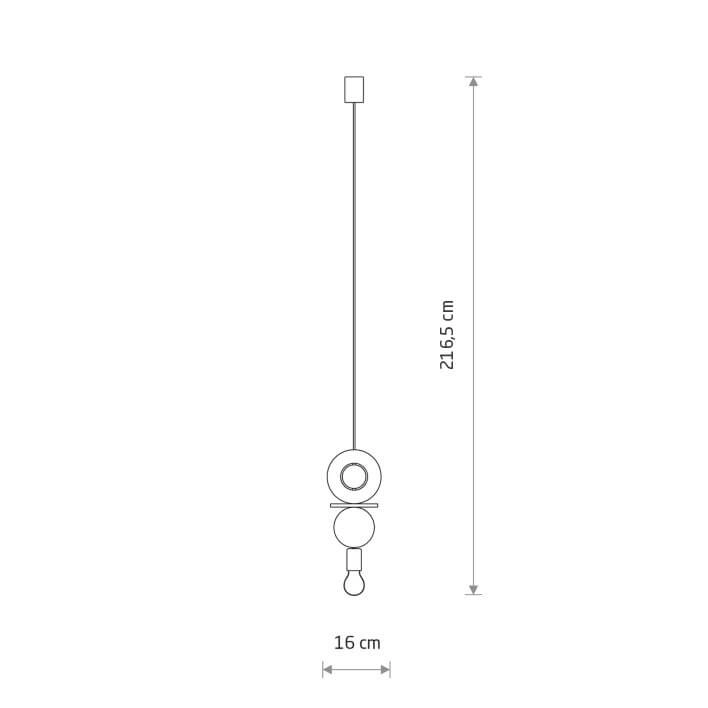 Suspension design Drops Wood C 1-bois clair Lyora 5903139111751