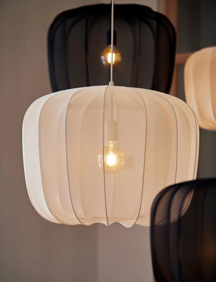 Suspension Japandi Plumeria crème Ø 60cm