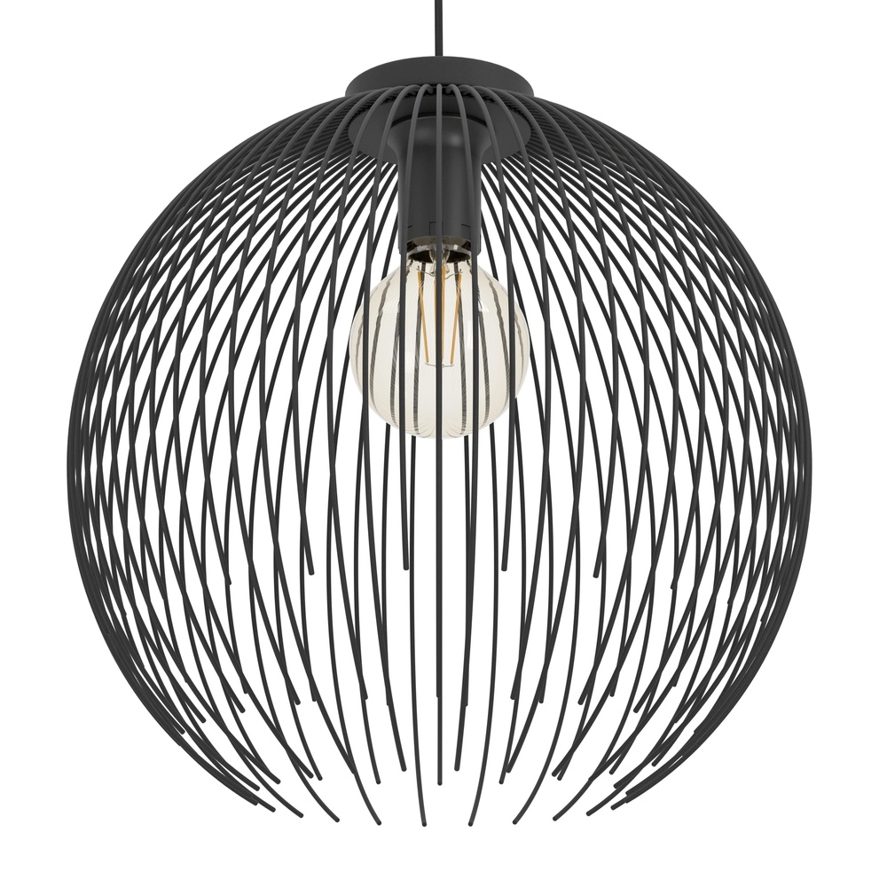 Lampe suspendue à fil noir Venezuela Ø 40cm Eglo 9008606282258