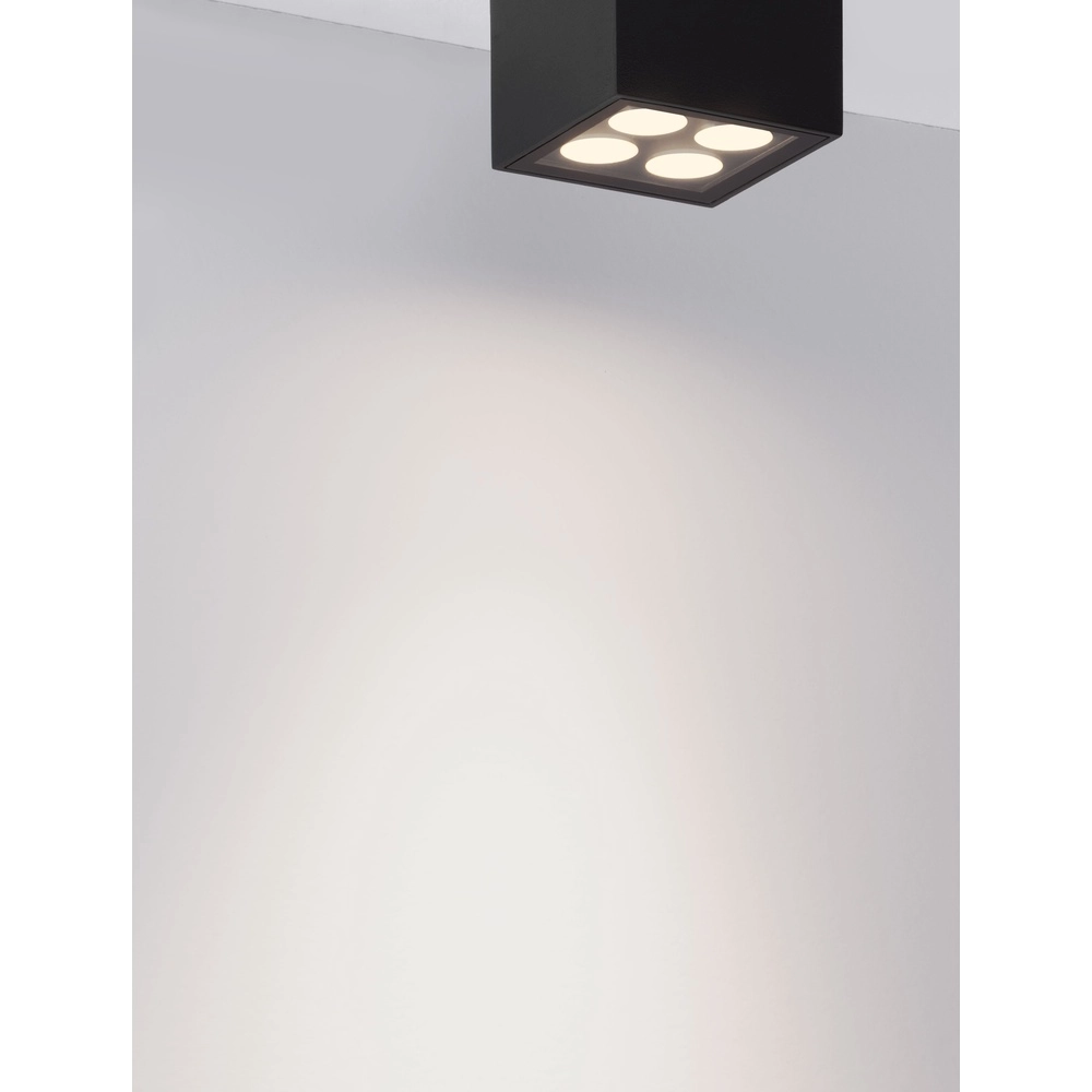 Plafonnier Jax carré 8cm anthracite Lyora 5212017470591