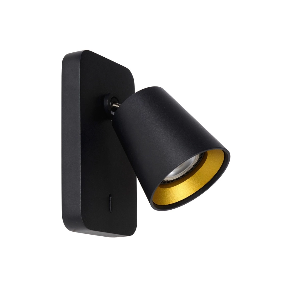 Lampe de chevet Turnon Noir faible à chaud