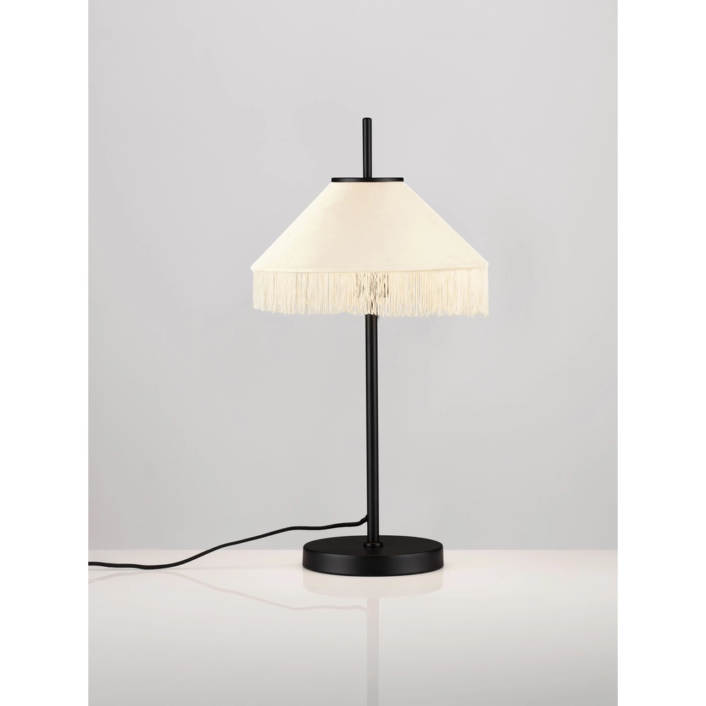 Lampe de table Tiffany Velvy beige Lyora 5212017493804