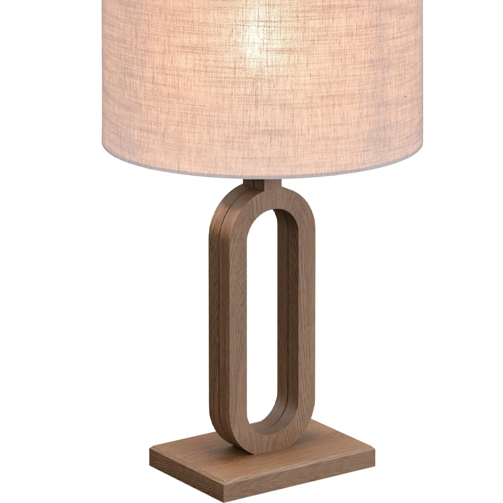 Lampe de table Sino Loop Bois foncé de 39 cm Masterlight