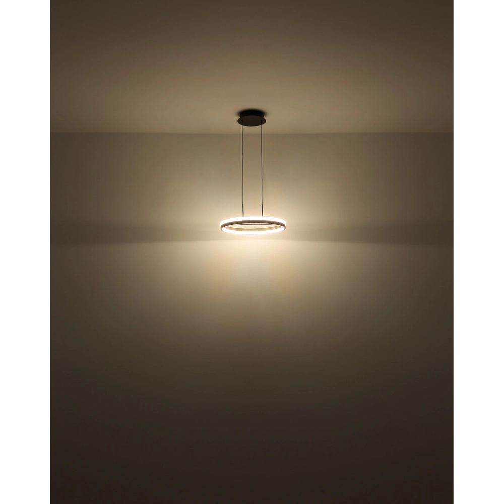 Lampe pendante de conception Della 3 lumières noires Globo 9007371462742