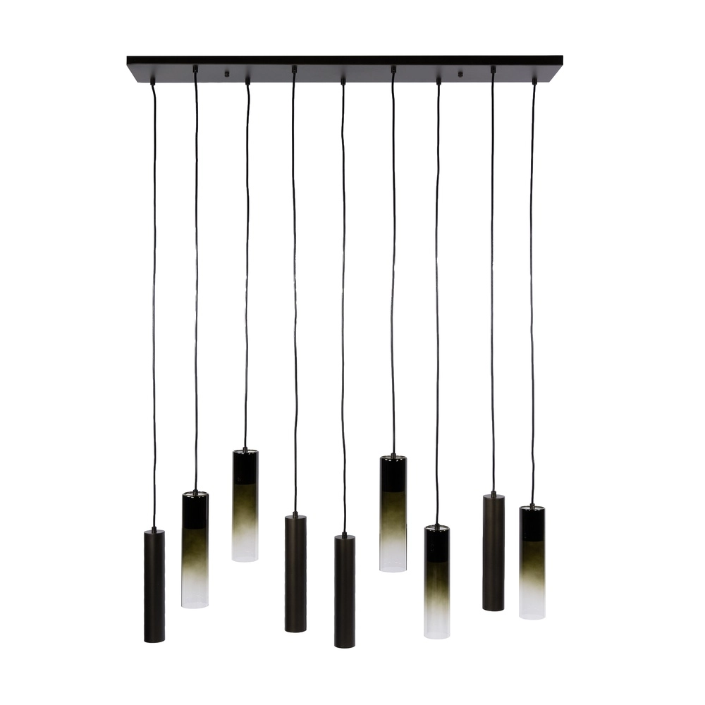 Lampe suspendue élégante Lungo Sienna Brown 9 lumières Lyora 8716803514928
