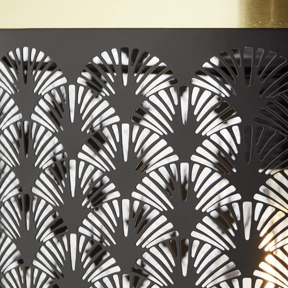 Lampe suspendue noire Neolia avec de l'or Brilliant 4004353382017