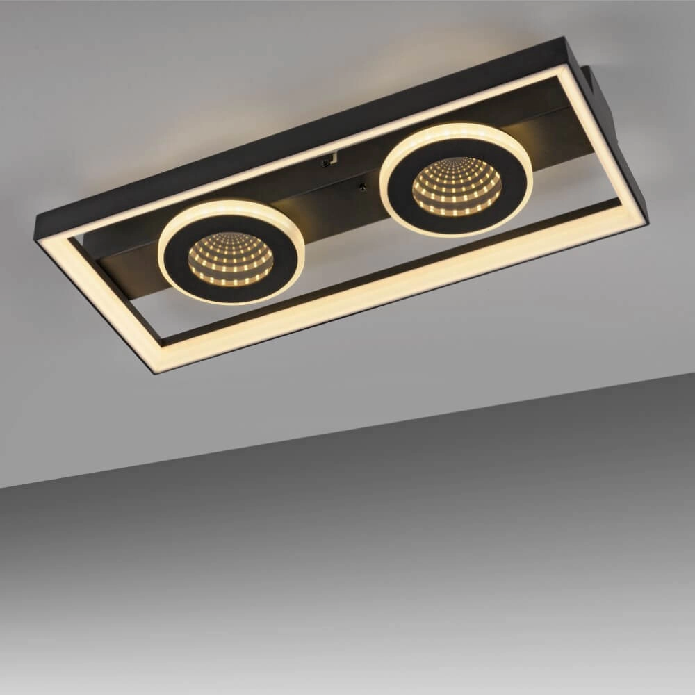 Plafonnier rectangulaire Traforo double Paul Neuhaus 4012248384893