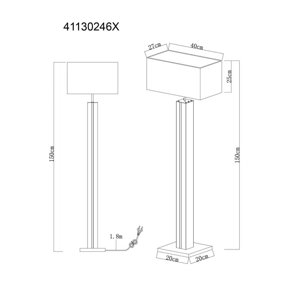 Lampe de pied Forest bois Globo 9007371484553