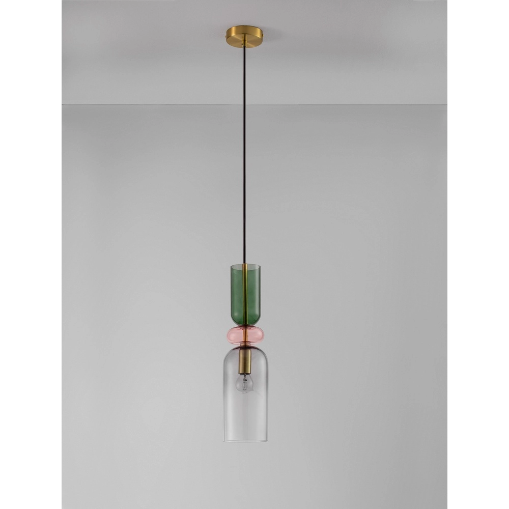 Suspension colorée Murano blanc Lyora 5212017434210