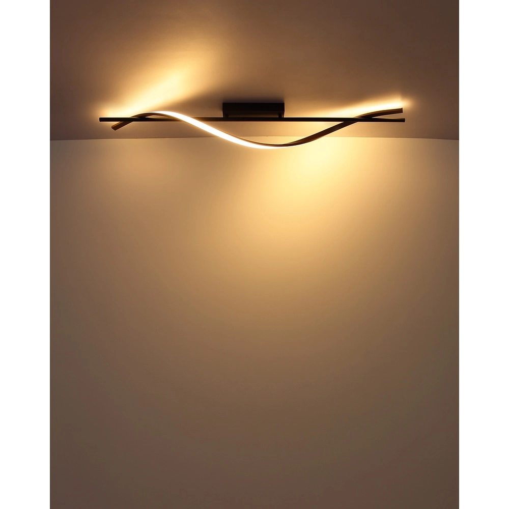 Lampe de plafond à design Watkins Noir Globo 9007371531745