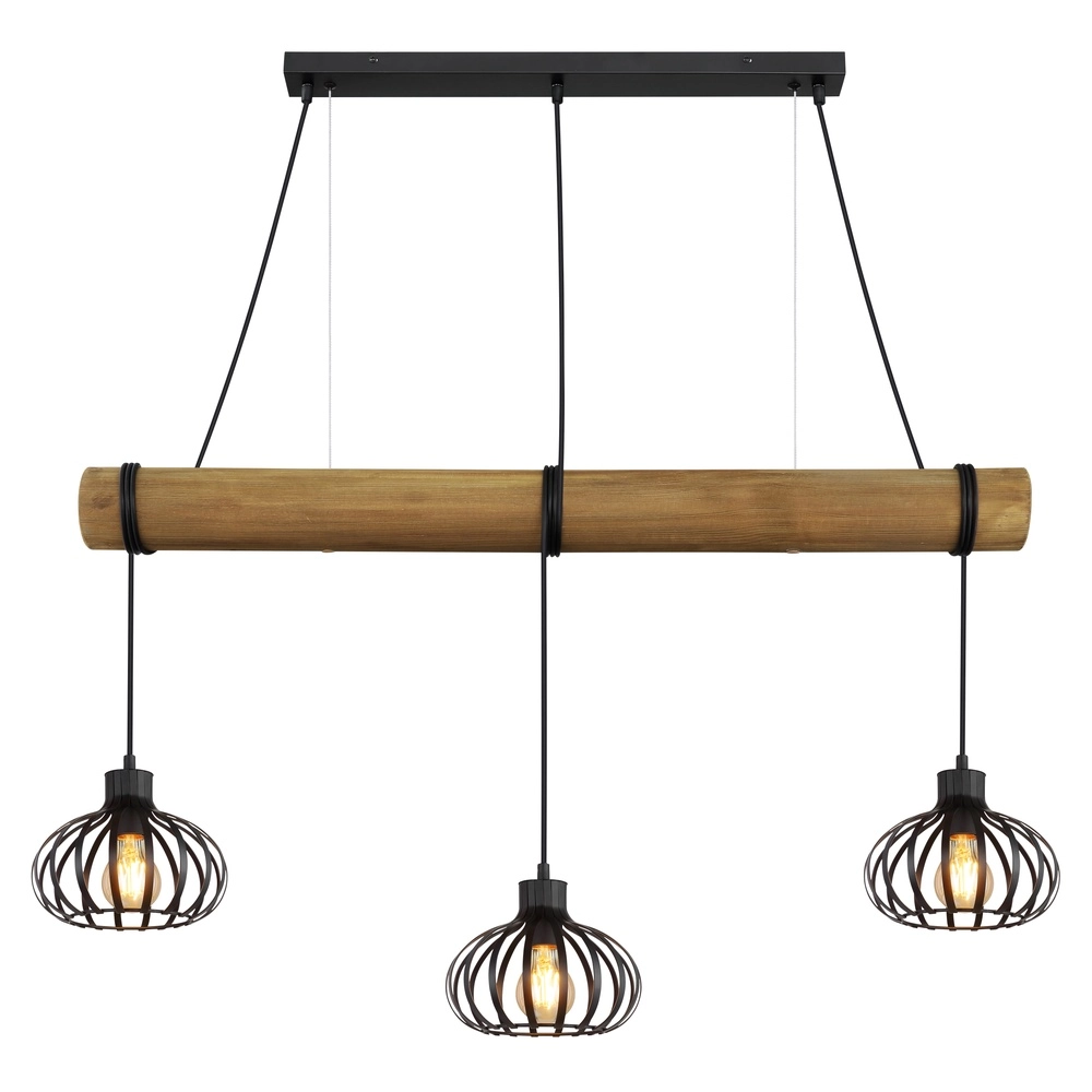 Lampe pendante à 3 lampes Caldwell Table à manger Globo 9007371589586