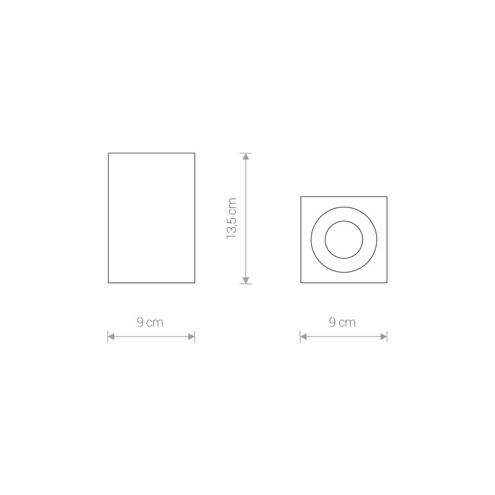 Spot en saillie GU10 Bravo salle de bains Lyora 5903139836494