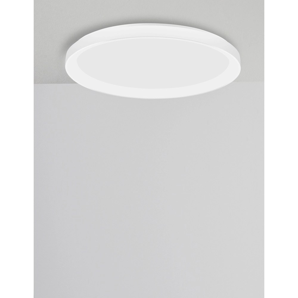 Plafonnier design Pertino Ø 48cm blanc