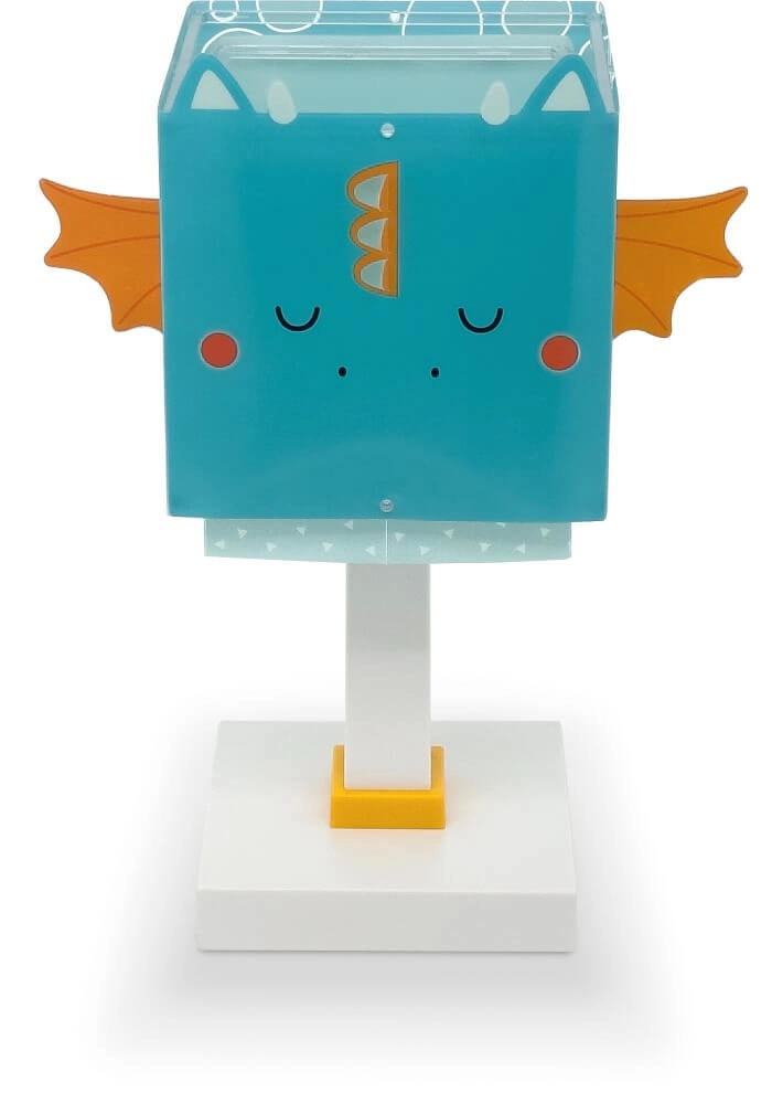 Lampe de table design Little Dragon bleu avec du blanc Dalber 8420406643816