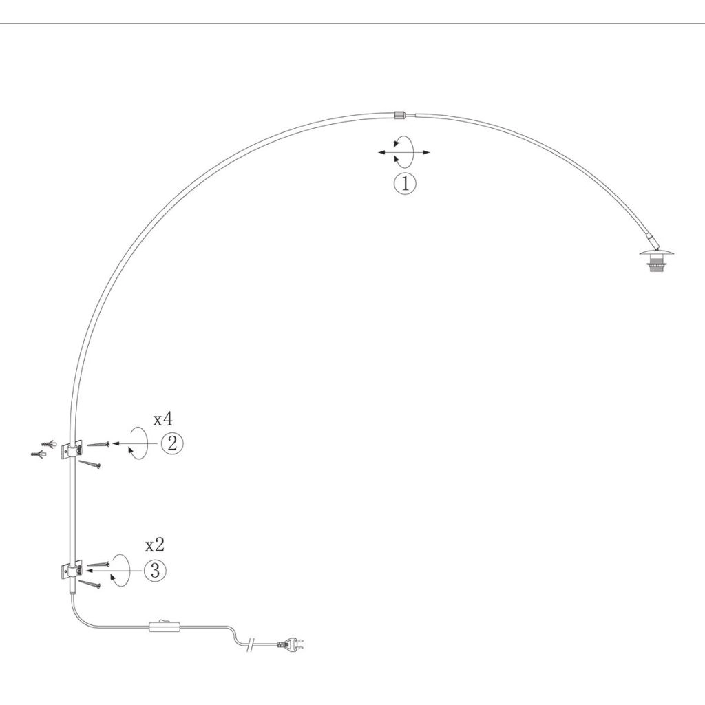 Lampe murale Vela Lino Gris métal avec teinte noire Steinhauer 8712746181975