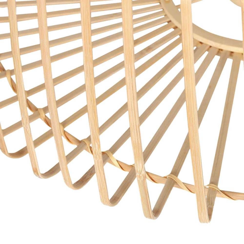 Lampe de table Stang noir avec bambou Ø 40cm Steinhauer 8712746176902